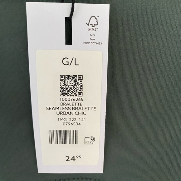 NWT Dynamite Green Seamless Bralette Top. Extra Small, Medium and Large - Picture 11 of 13